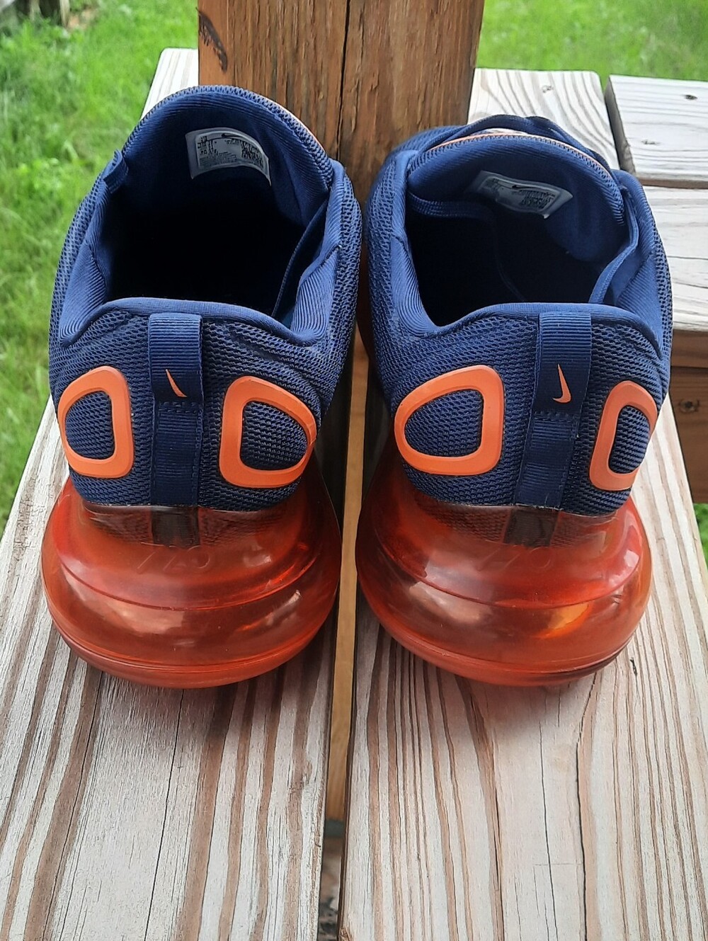Nike Air Max 720 Mens Blue And Orange Running Shoes Size 13 - Picture 2 of 9